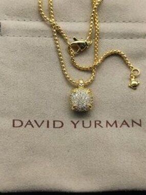 David Yurman Gold Necklace with Pendant